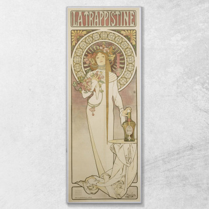 La Trappistine Alphonse Mucha amu64 quadro stampato su tela