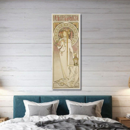 La Trappistine Alphonse Mucha amu64 quadro stampato su tela