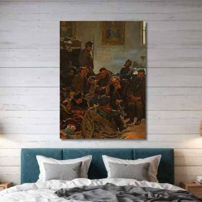 Sulla Via Dell'Esilio (Condannati In Viaggio Verso La Siberia) Jacek Malczewski jml72 quadro stampato su tela