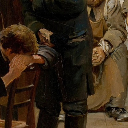 Sulla Via Dell'Esilio (Prigionieri) Jacek Malczewski jml73 quadro stampato su tela