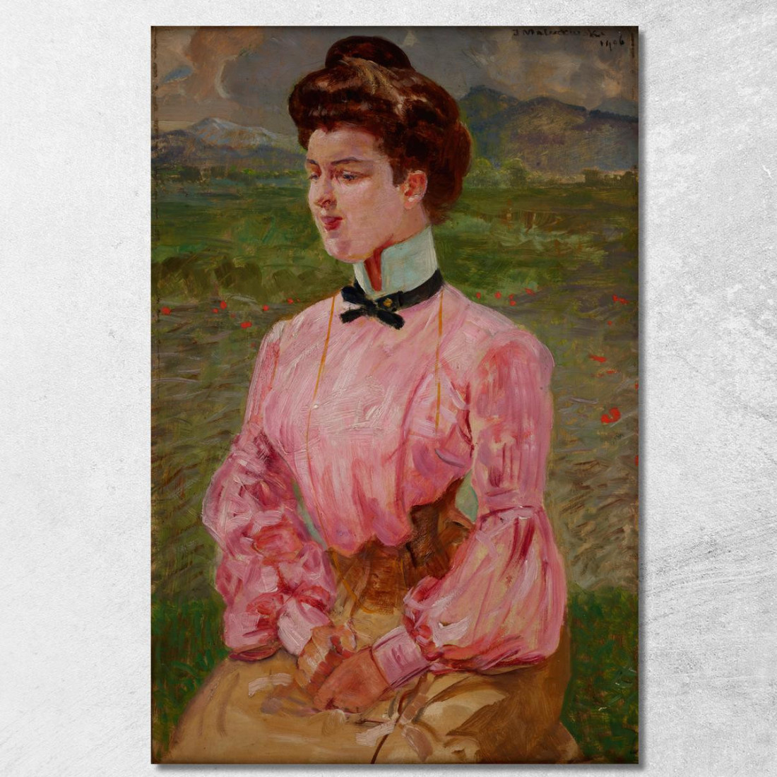 Ritratto Di Una Giovane Donna Jacek Malczewski jml78 quadro stampato su tela