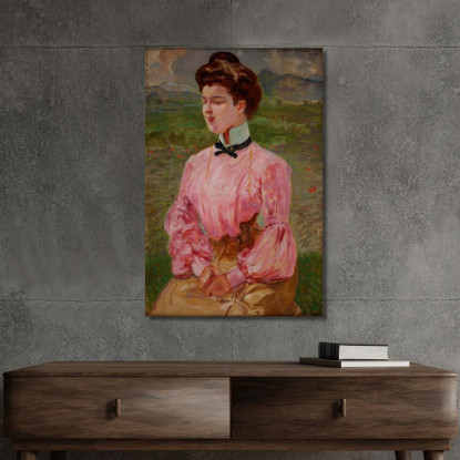 Ritratto Di Una Giovane Donna Jacek Malczewski jml78 quadro stampato su tela