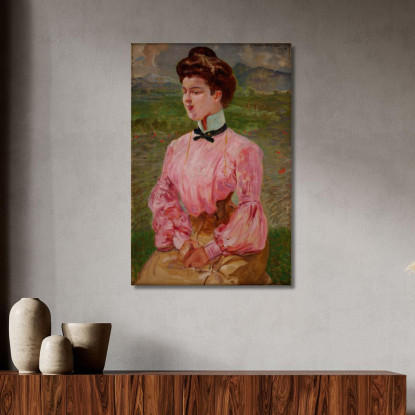 Ritratto Di Una Giovane Donna Jacek Malczewski jml78 quadro stampato su tela