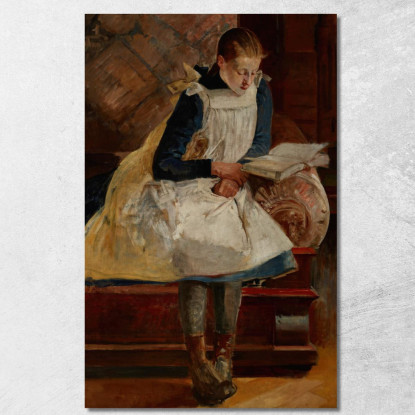 Ritratto Della Figlia Dell'Artista Julia Jacek Malczewski jml81 quadro stampato su tela