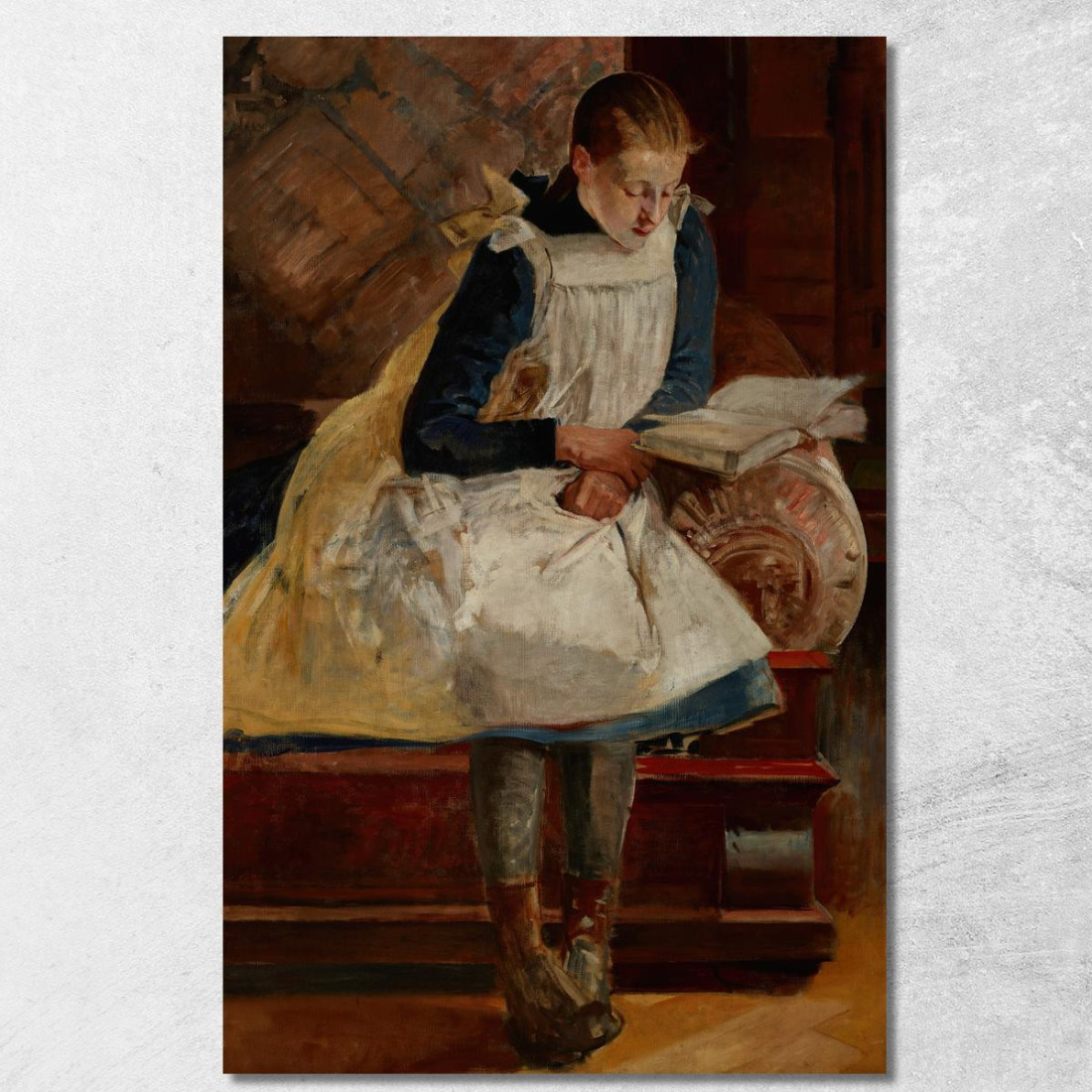 Ritratto Della Figlia Dell'Artista Julia Jacek Malczewski jml81 quadro stampato su tela