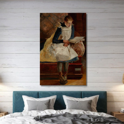 Ritratto Della Figlia Dell'Artista Julia Jacek Malczewski jml81 quadro stampato su tela
