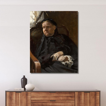 Ritratto Della Madre Dell'Artista Jacek Malczewski jml82 quadro stampato su tela