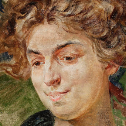 Ritratto Dell'Attrice Helena Sulima Nei Panni Di Gorgone Jacek Malczewski jml86 quadro stampato su tela