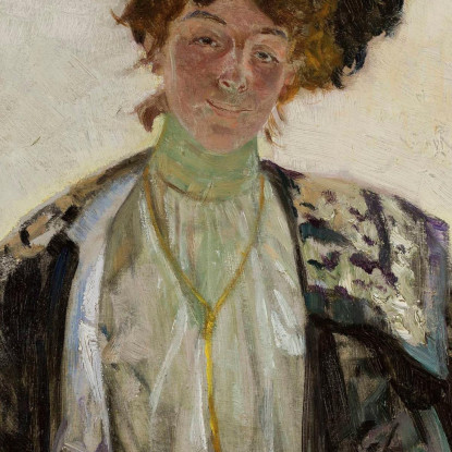 Ritratto Dell'Attrice Helena Sulima Jacek Malczewski jml87 quadro stampato su tela