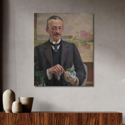 Ritratto Di Józef Sare Vicepresidente Della Città Di Cracovia Jacek Malczewski jml90 quadro stampato su tela
