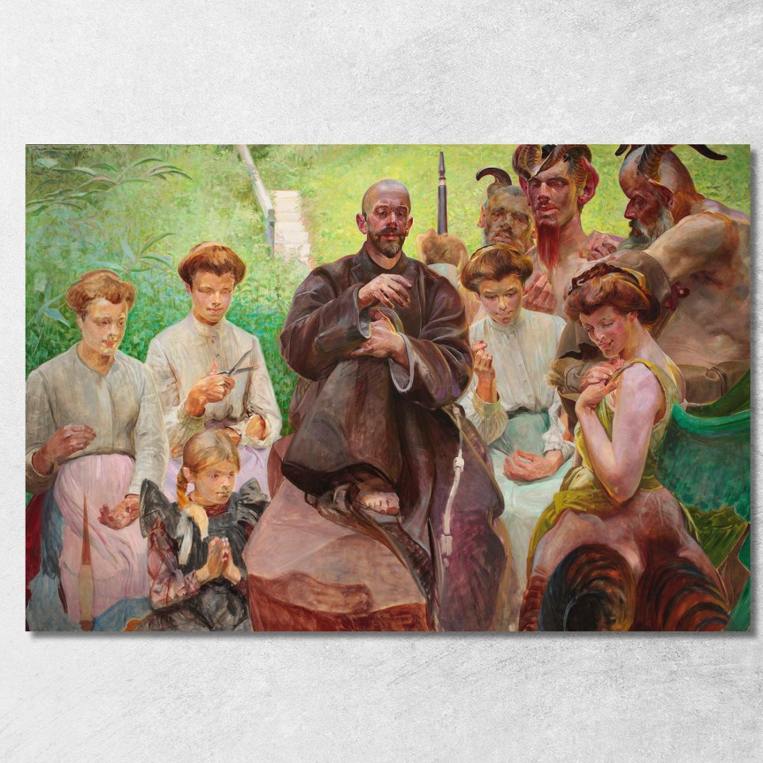 San Francesco Jacek Malczewski jml103 quadro stampato su tela