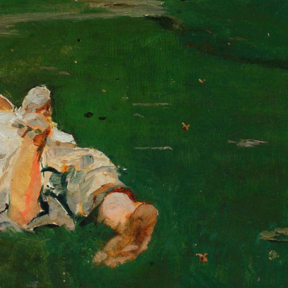 Pastorella In Un Prato Jacek Malczewski jml117 quadro stampato su tela