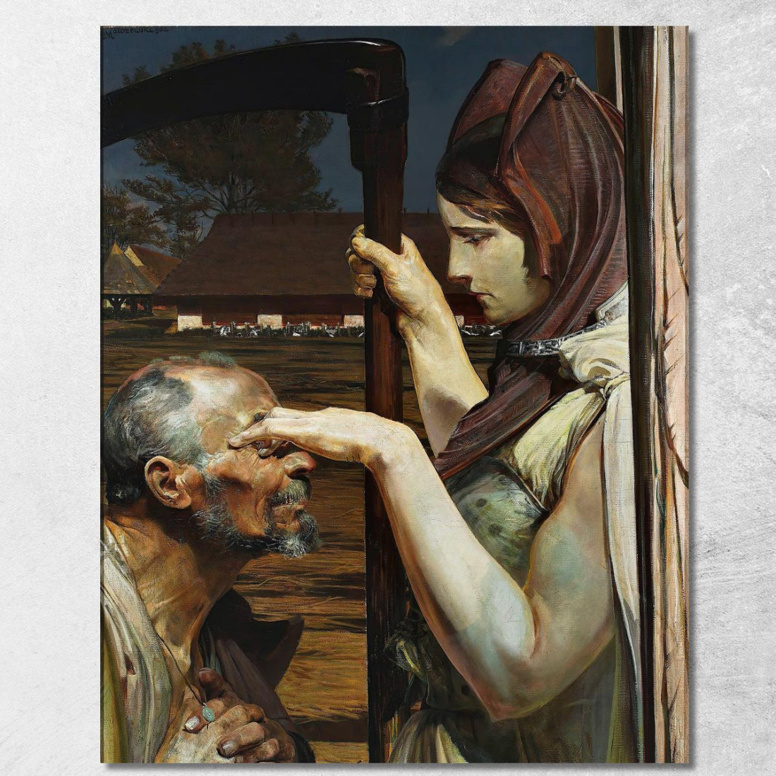 Morte Jacek Malczewski jml120 quadro stampato su tela