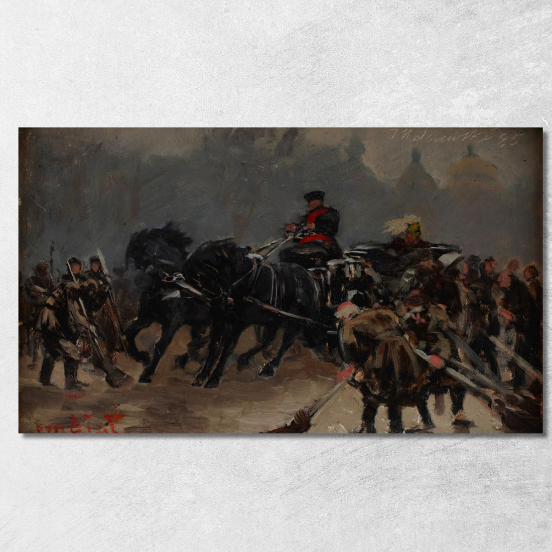 Arriva Lo Zar Jacek Malczewski jml135 quadro stampato su tela