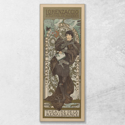 Lorenzaccio Alphonse Mucha amu74 quadro stampato su tela