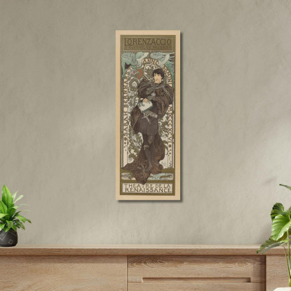 Lorenzaccio Alphonse Mucha amu74 quadro stampato su tela