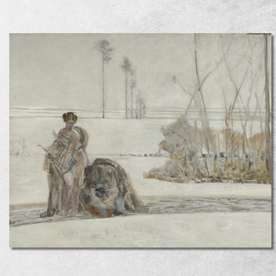 Paesaggio Invernale 2 Jacek Malczewski jml143 quadro stampato su tela