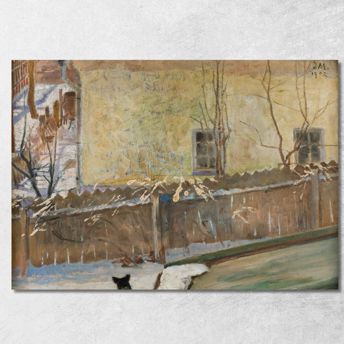 Paesaggio Invernale Jacek Malczewski jml144 quadro stampato su tela