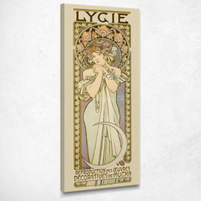 Licia Alphonse Mucha amu75 quadro stampato su tela