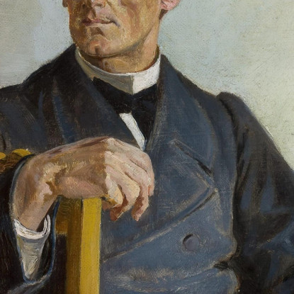 Ritratto Del Sacerdote Henryk Radominski Jacek Malczewski jml163 quadro stampato su tela