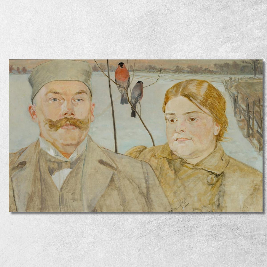Ritratto Di Waclaw Karczewski E Helena Karczewska Jacek Malczewski jml167 quadro stampato su tela