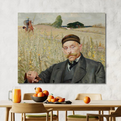 Ritratto Di Waclaw Karczewski Jacek Malczewski jml168 quadro stampato su tela