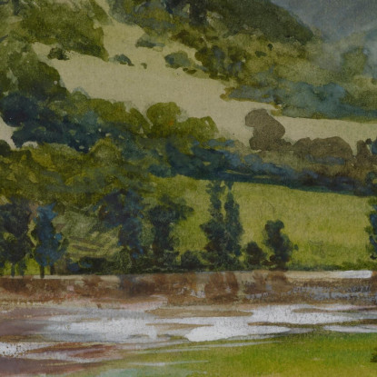 Paesaggio Primaverile Da Rozdol Jacek Malczewski jml173 quadro stampato su tela