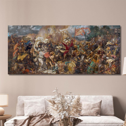 Battaglia Di Grunwald Jan Matejko jmt4 quadro stampato su tela