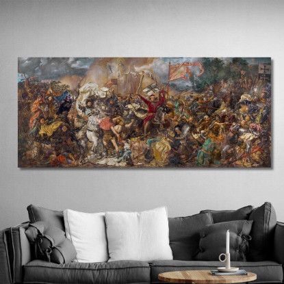 Battaglia Di Grunwald Jan Matejko jmt4 quadro stampato su tela