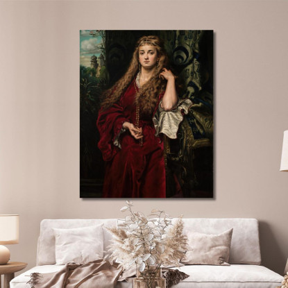 La Figlia Di Castellan Jan Matejko jmt8 quadro stampato su tela