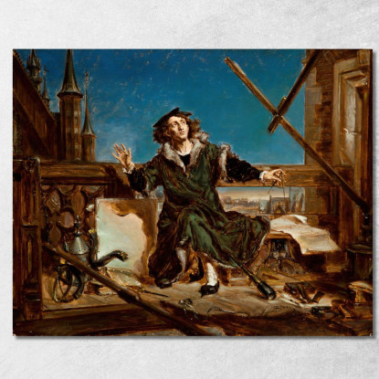 Niccolò Copernico Jan Matejko jmt24 quadro stampato su tela