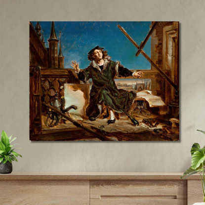 Niccolò Copernico Jan Matejko jmt24 quadro stampato su tela