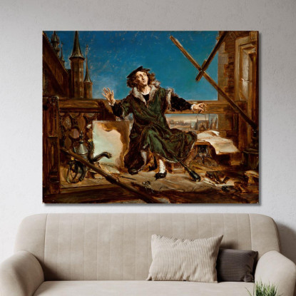 Niccolò Copernico Jan Matejko jmt24 quadro stampato su tela