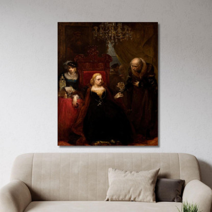 Avvelenamento Della Regina Bona Jan Matejko jmt25 quadro stampato su tela
