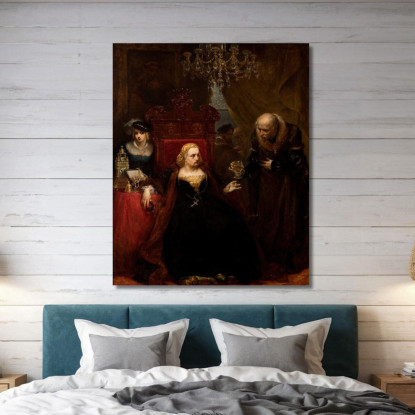Avvelenamento Della Regina Bona Jan Matejko jmt25 quadro stampato su tela