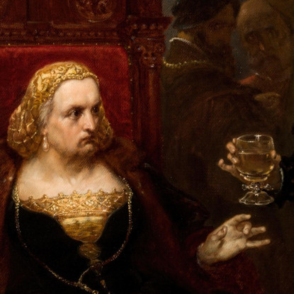 Avvelenamento Della Regina Bona Jan Matejko jmt25 quadro stampato su tela