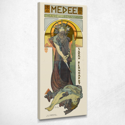 Medee Alphonse Mucha amu82 quadro stampato su tela