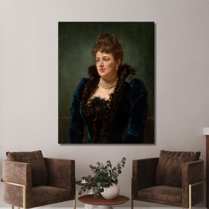 Ritratto Di Bona Ossowiecka Jan Matejko jmt32 quadro stampato su tela