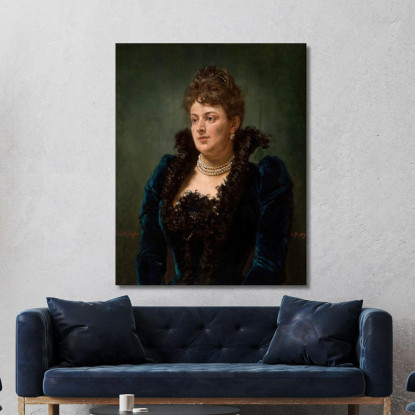 Ritratto Di Bona Ossowiecka Jan Matejko jmt32 quadro stampato su tela