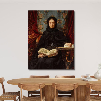 Ritratto Di Katarzyna Potocka Nata Branicka Jan Matejko jmt38 quadro stampato su tela