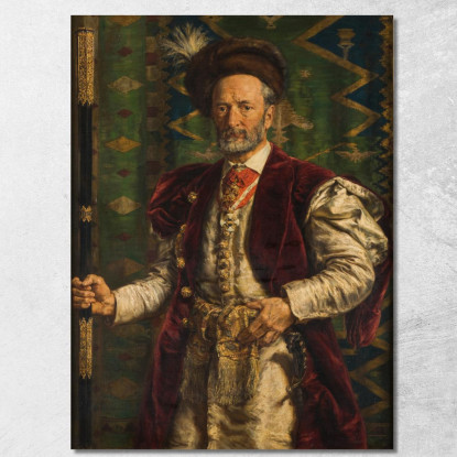 Ritratto Di Mikolaj Zyblikiewicz Jan Matejko jmt46 quadro stampato su tela