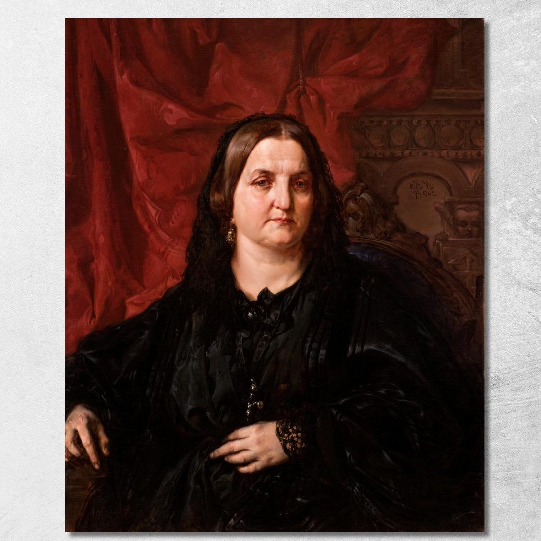 Ritratto Di Pauiina Giebultowska Jan Matejko jmt48 quadro stampato su tela