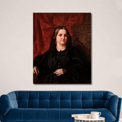 Ritratto Di Pauiina Giebultowska Jan Matejko jmt48 quadro stampato su tela