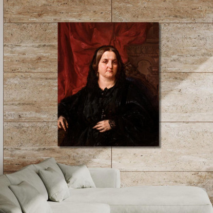 Ritratto Di Pauiina Giebultowska Jan Matejko jmt48 quadro stampato su tela