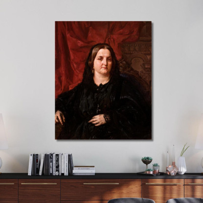 Ritratto Di Pauiina Giebultowska Jan Matejko jmt48 quadro stampato su tela