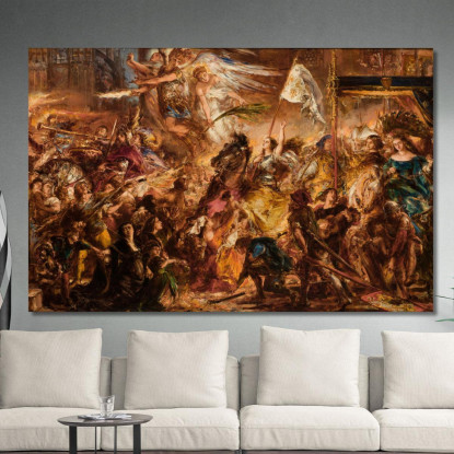 La Cameriera D'Orleans Jan Matejko jmt65 quadro stampato su tela