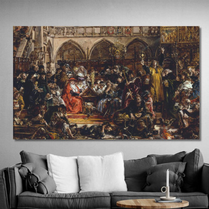 Influenza Dell'Università Sul Paese Jan Matejko jmt76 quadro stampato su tela