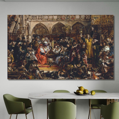 Influenza Dell'Università Sul Paese Jan Matejko jmt76 quadro stampato su tela