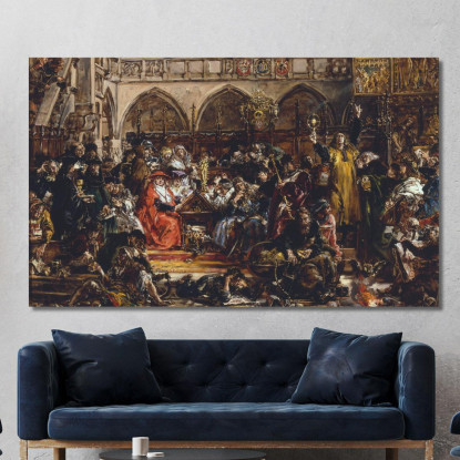 Influenza Dell'Università Sul Paese Jan Matejko jmt76 quadro stampato su tela