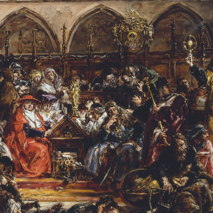 Influenza Dell'Università Sul Paese Jan Matejko jmt76 quadro stampato su tela